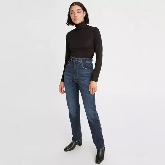 Levi's 70s High Slim Straight Blue Jeans Timeless Style Casual Denim 26 - Picture 1 of 11
